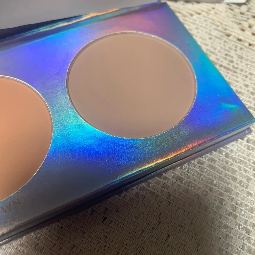 Champagne, Brown, and Grey Contour Palette